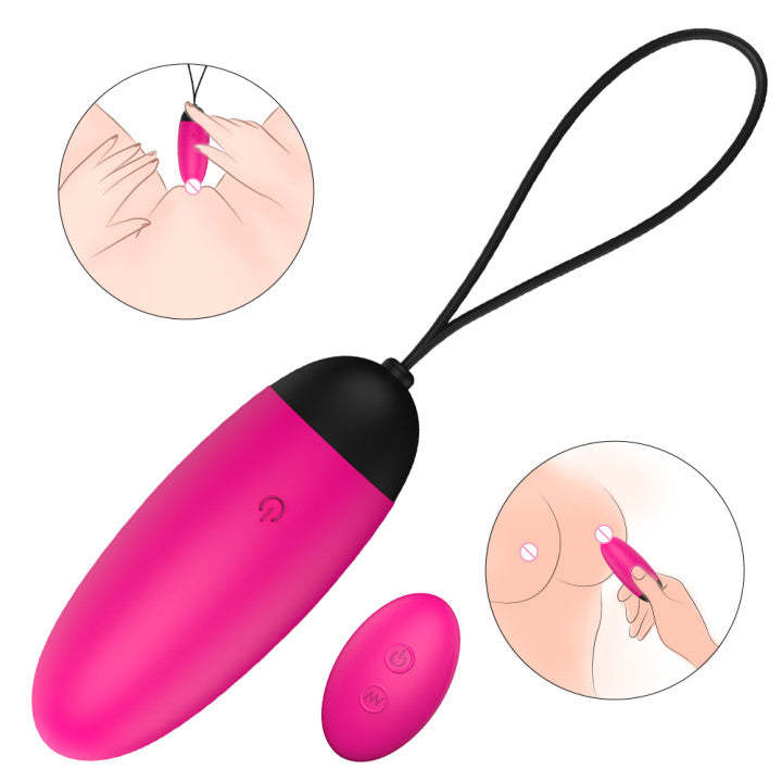 S054  New Waterproof Women Wireless Vibrating 9 pattern Remote Control Vibrator Adult Sexy Toys
