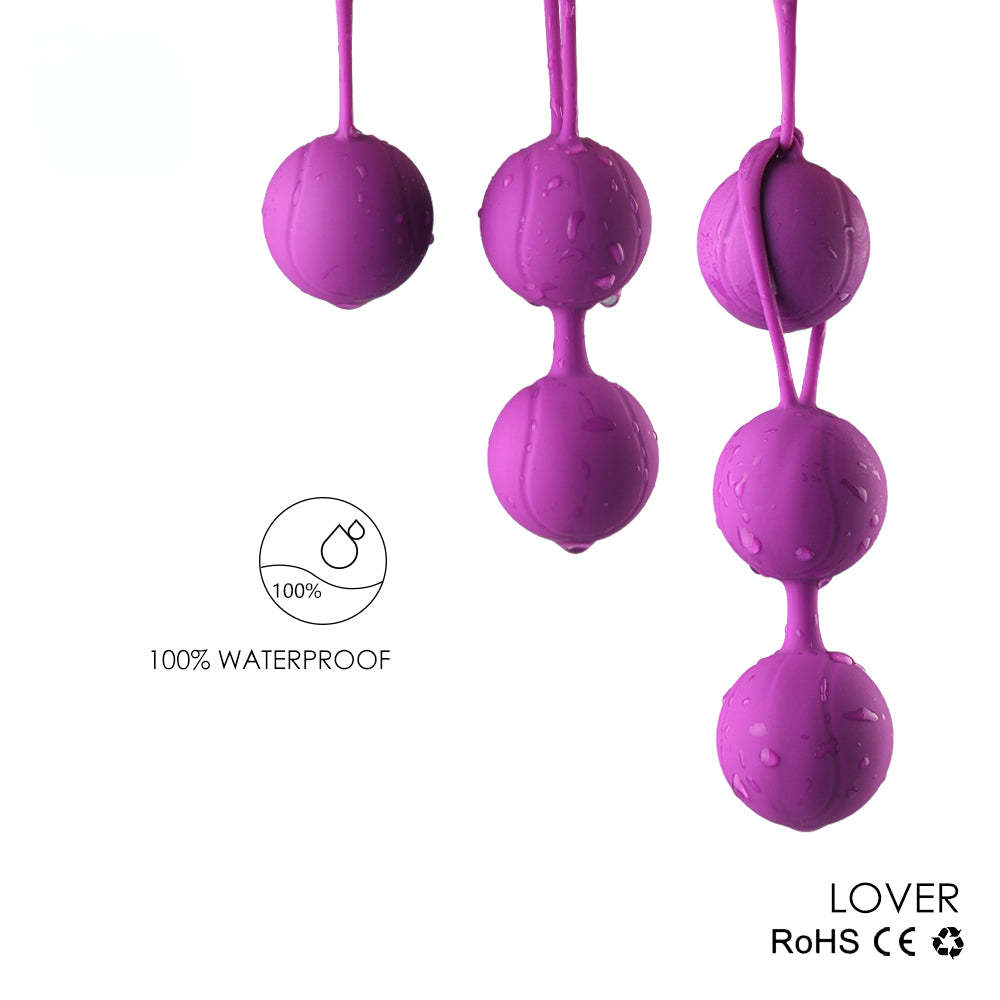 S015 Hot selling kegel exercise weight, set of 2 geisha balls silicone ben wa balls