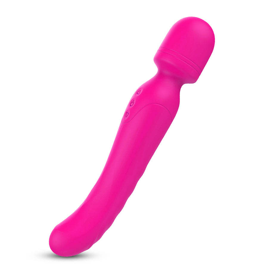 S197  erotic rechargeable japanese waterproof av sex wand heated g spot clitoris stimulation wand massager vibrator for women