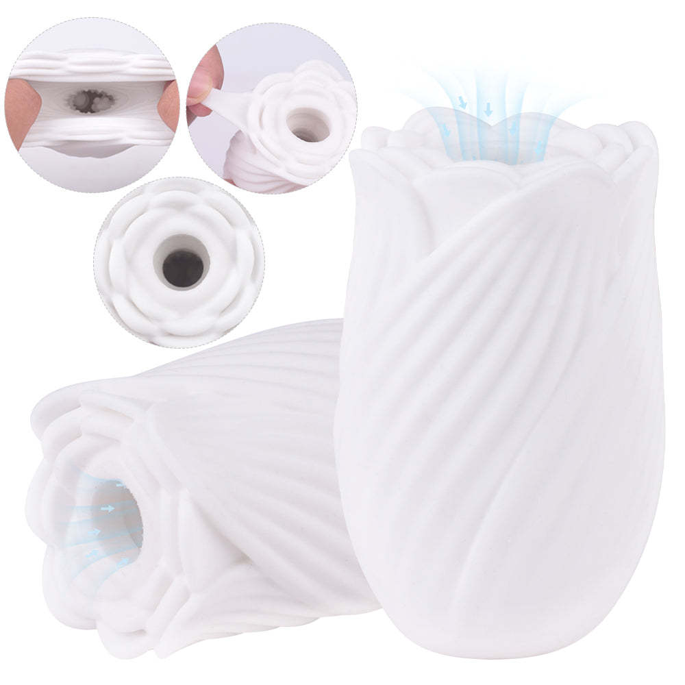 S409 drop shipping rose male masturbator jelly cup glans stimulator adult sex toys for men masturbators