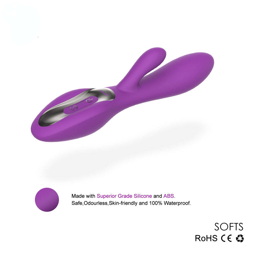 S004 New Product Double Motor 9 Vibration Modes Women Vagina Stimulate G Spot Sex Toy  Rabbit Viibrator