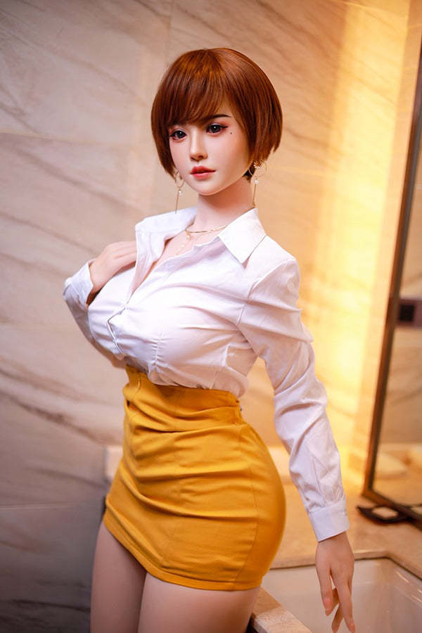 JYDOLL 163cm Zora  Lovedoll Withh Textured Vagina Best Love Dolls Short Hair  Sex Doll