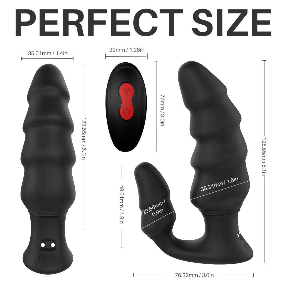 S198-2  9 Vibrations Remote Control Anal Beads Dildo Prostate Massage Vibrating For Sex Toys P G Spot stimulation Men Women