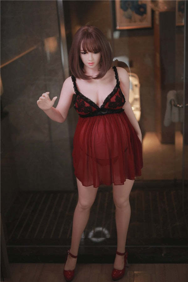 JYDOLL 160cm Elena Live Sized Sex Dolls Fair Skin Pregnant Sex Doll