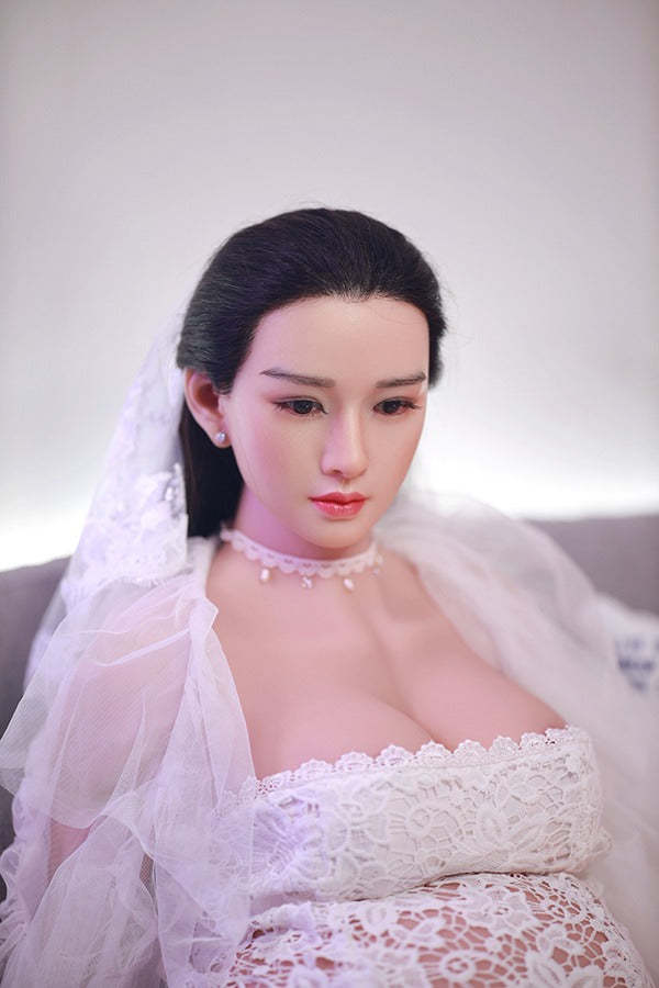 JYDOLL 160cm  Debbie Realistic and sexy doll Beautiful Pregnant Sex Doll (Silicone Head)