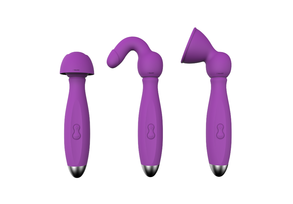 S001  Waterproof sex toy powerful women vibrator, wand massager and attachments for full body stimulation