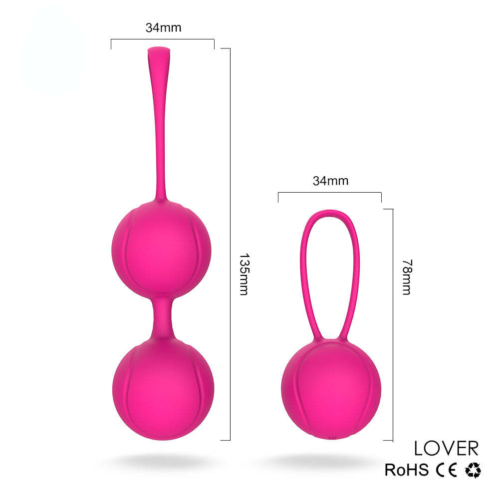 S015 Hot selling kegel exercise weight, set of 2 geisha balls silicone ben wa balls