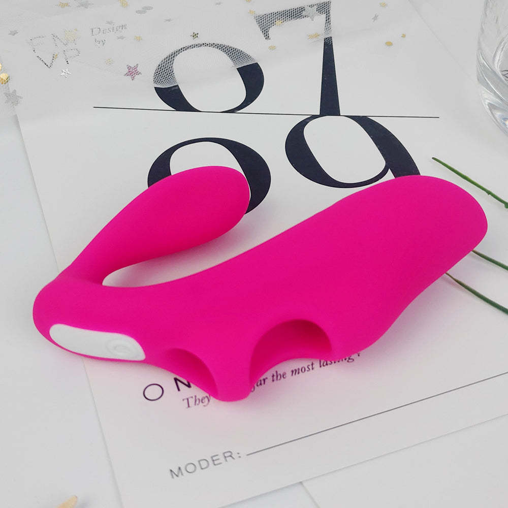 S217-2  remote control double motor finger mini vibrator clitoral anal pussy women adult couple finger vibrator