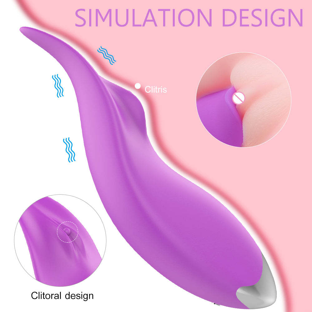 S226  Amazon Hot Sale japanese Soft silicone clitoral wearable vibrators tongue ass licking massager in sex products women