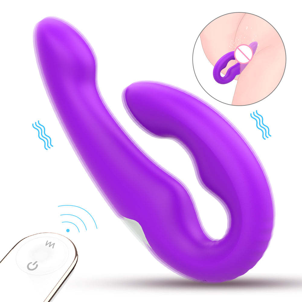 S328  consoladores para mujer Adults Dildo Lesbian Sex Vibrator 9 Speeds Double Vibrating Silicone Adult le