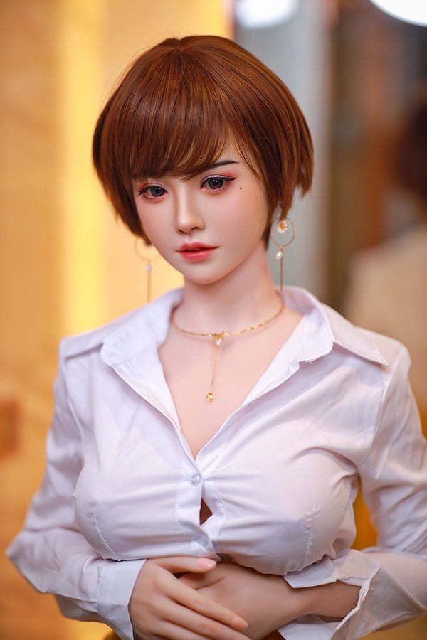 JYDOLL 163cm Zora  Lovedoll Withh Textured Vagina Best Love Dolls Short Hair  Sex Doll