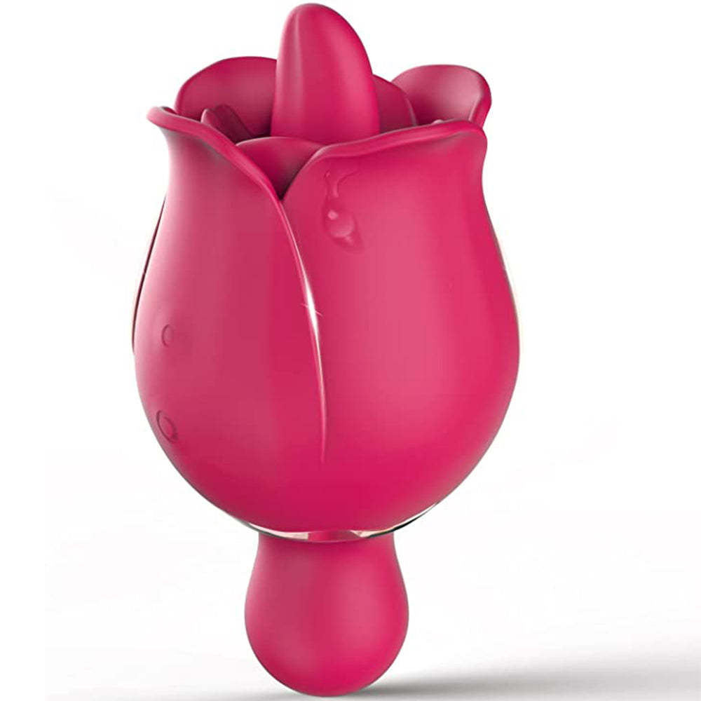 S361-3 drop shipping rose tongue vibrator clitoris stimulate rose vibrator sex toys for woman