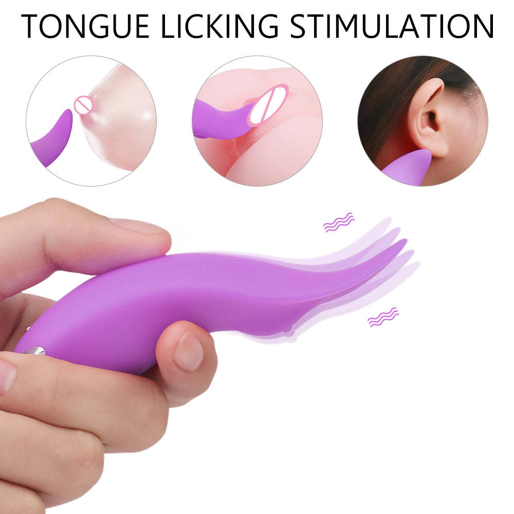 S226  Amazon Hot Sale japanese Soft silicone clitoral wearable vibrators tongue ass licking massager in sex products women