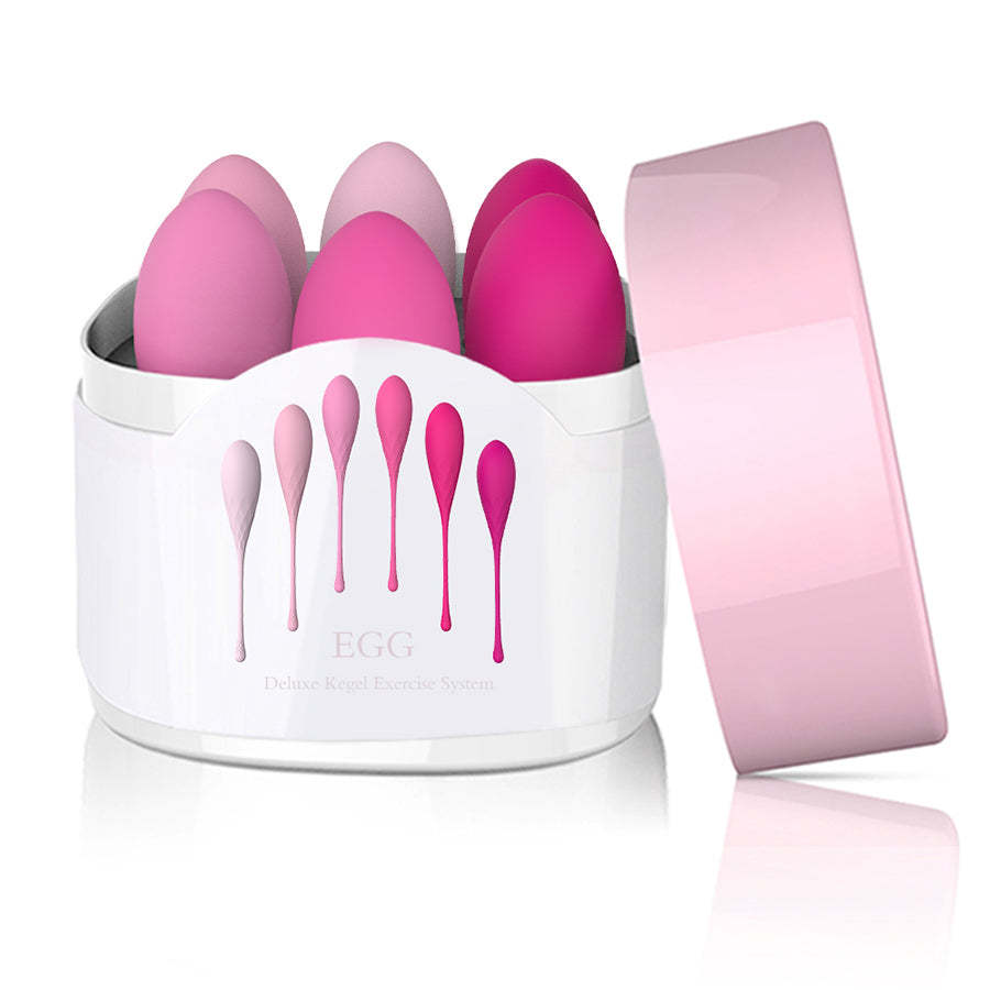 S009  Set of 6 Pure silicone ben wa ball kegel exercises eggs for men and women