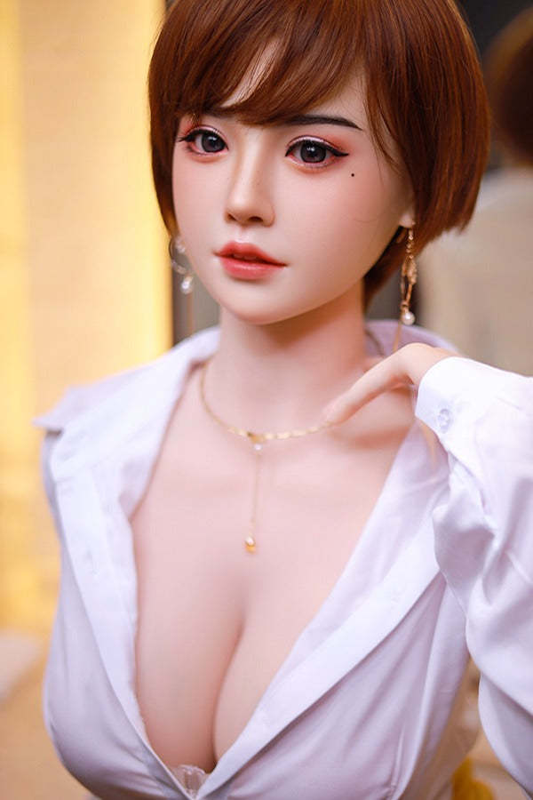 JYDOLL 163cm Zora  Lovedoll Withh Textured Vagina Best Love Dolls Short Hair  Sex Doll