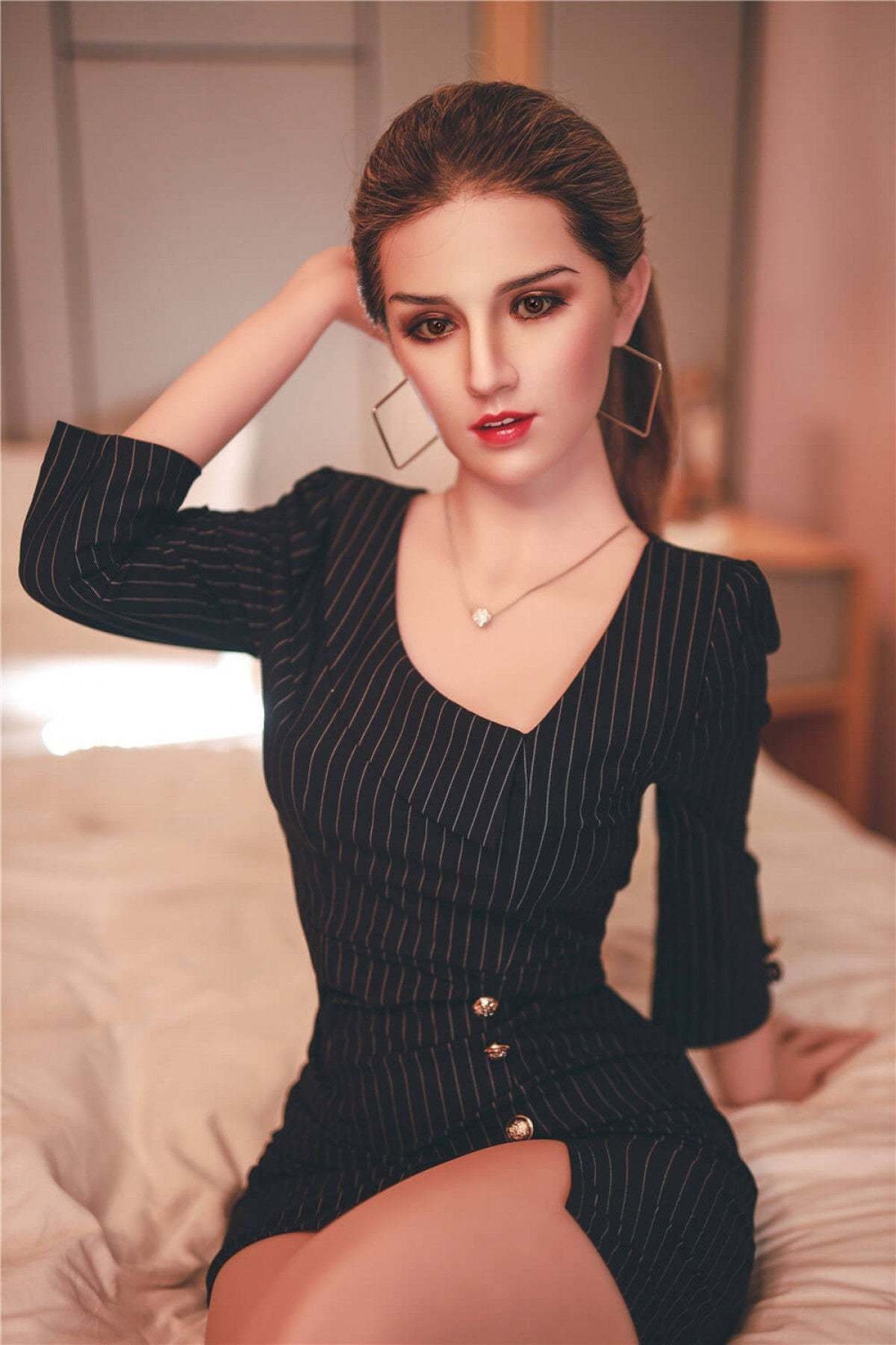 JYDOLL 170cm Silicone head-Abby JY Sex Doll Normal Breast super sexy doll love doll manufacturer life size sexy doll
