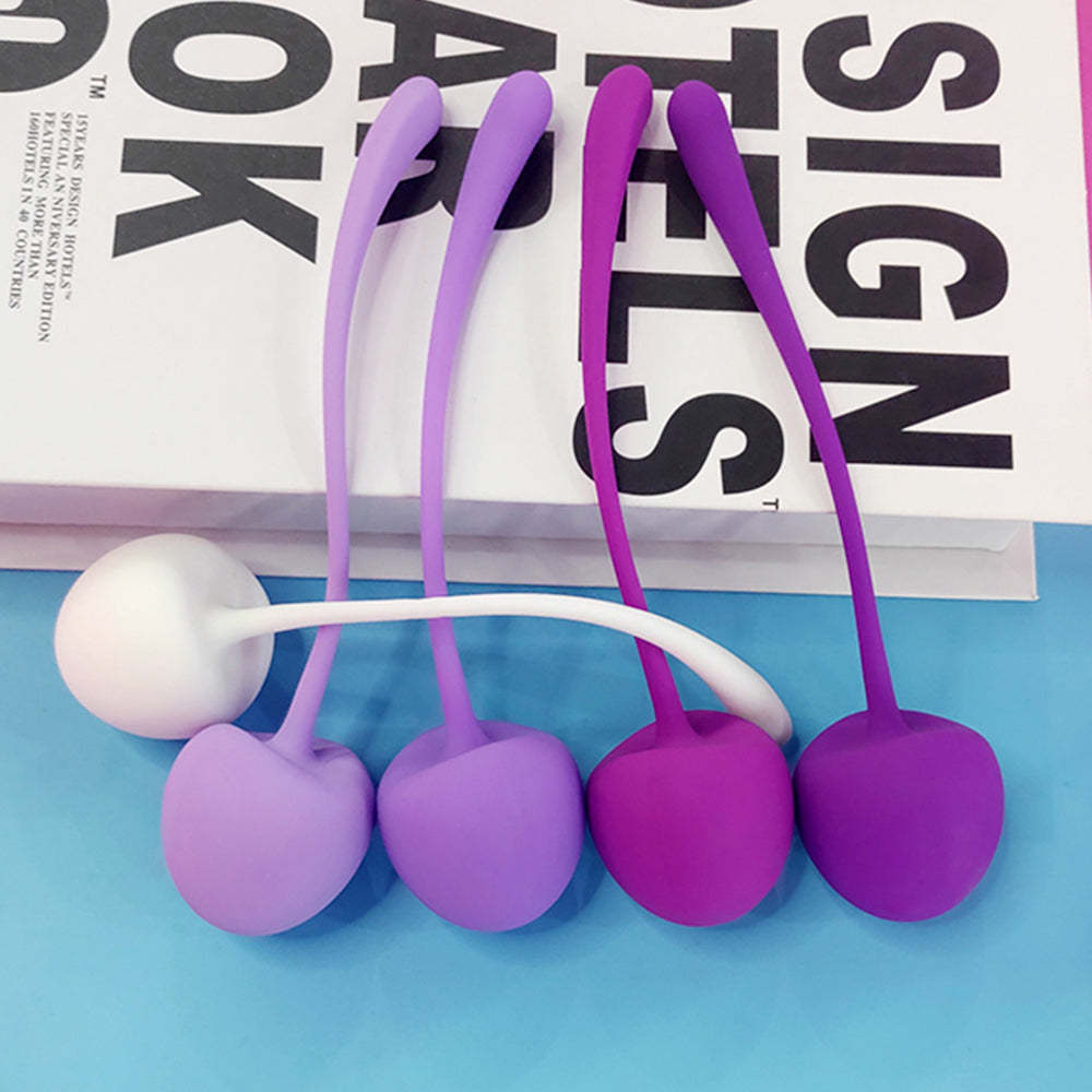 S011 Soft silicone Pelvic floor exerciser kegel balls vaginal tightening silicone kegel balls