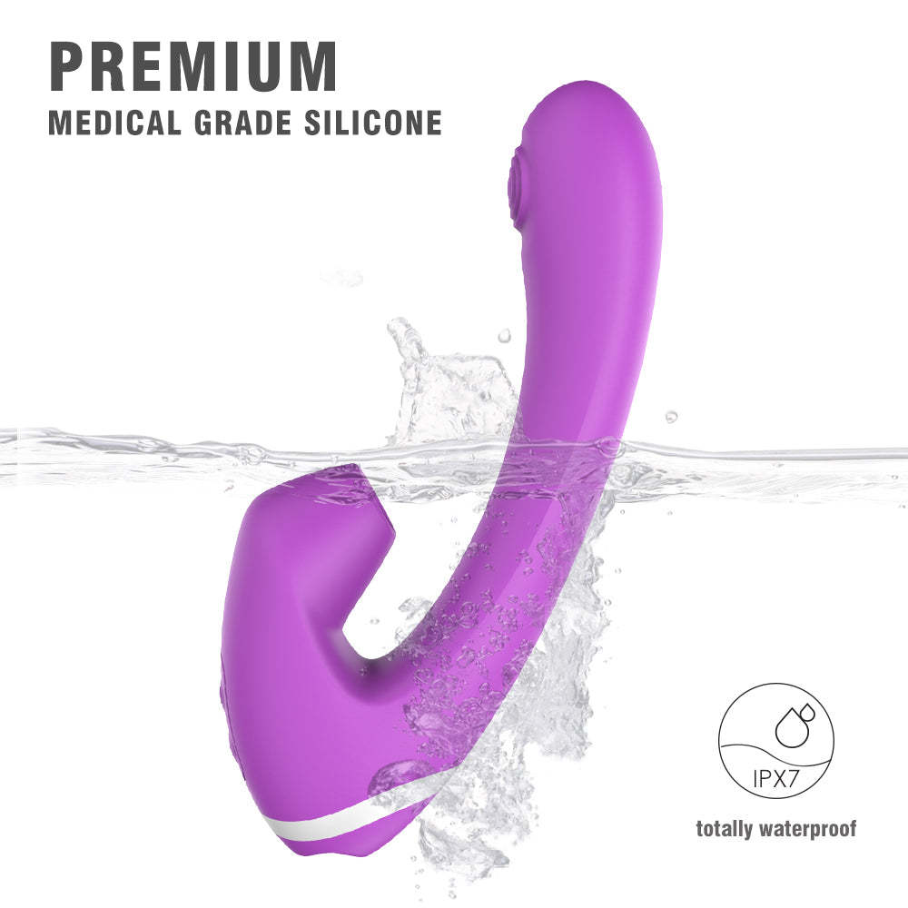 S048 Clitoral Powerful Stimulation Adult Women's Waterproof Nipples Suction Sex Toys Sucking Vibrator