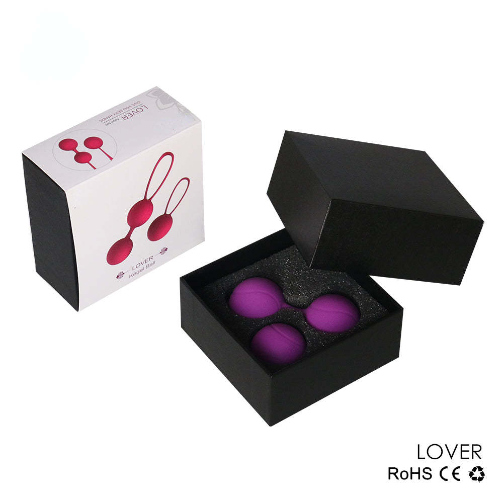 S015 Hot selling kegel exercise weight, set of 2 geisha balls silicone ben wa balls
