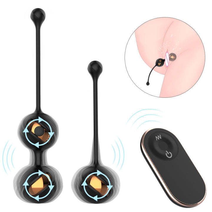 S377-2  drop shipping remote control silicone adult sex toys ben wa ball exercise vagina ball kegel ball for women