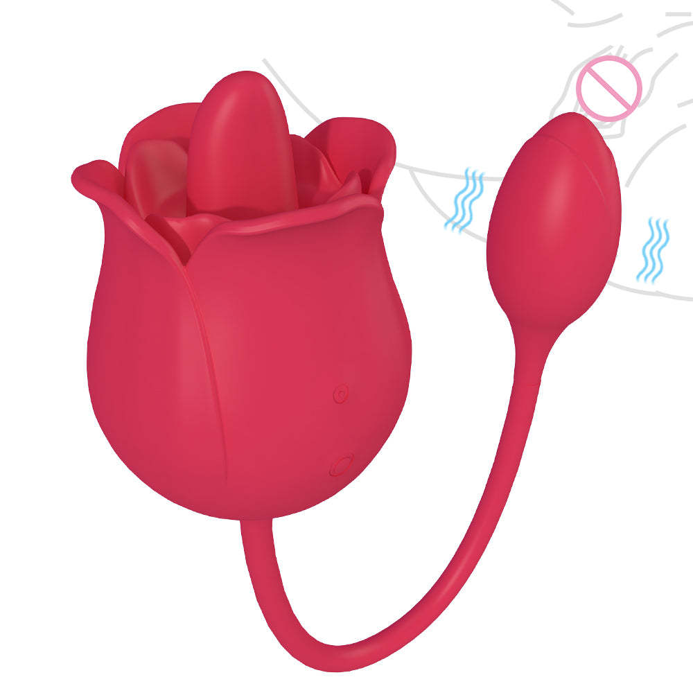 S361 Vibrating the flower sex toys rose clitoris stimulator sucker sucking adorime rose clitoral vibrator