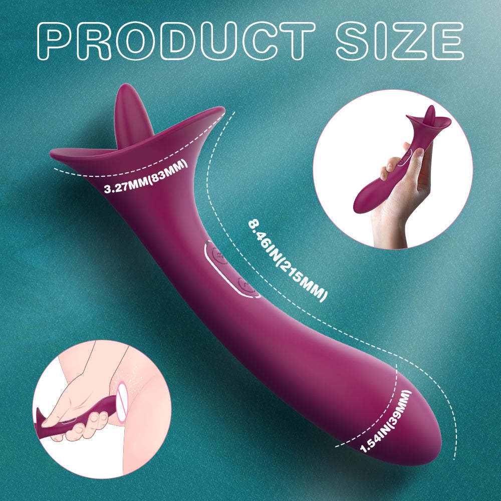 S427 New Arrival 9 frequency licking tongue vibrator for women masturbating G Spot female sex toys