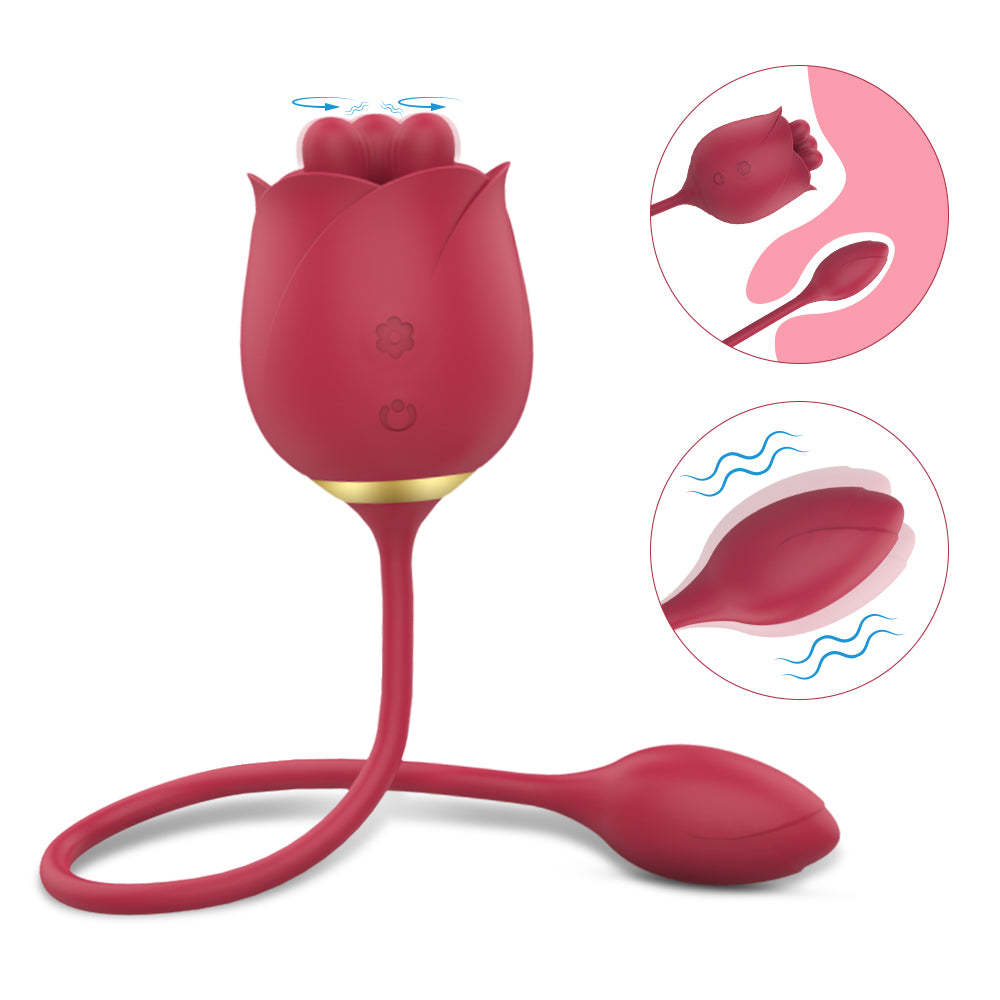 S361/S372/S389-5/S475/S374clitoris sucking rose vibrator for women tongue licking sexy toys for women 2 in 1 adult sex rose toy