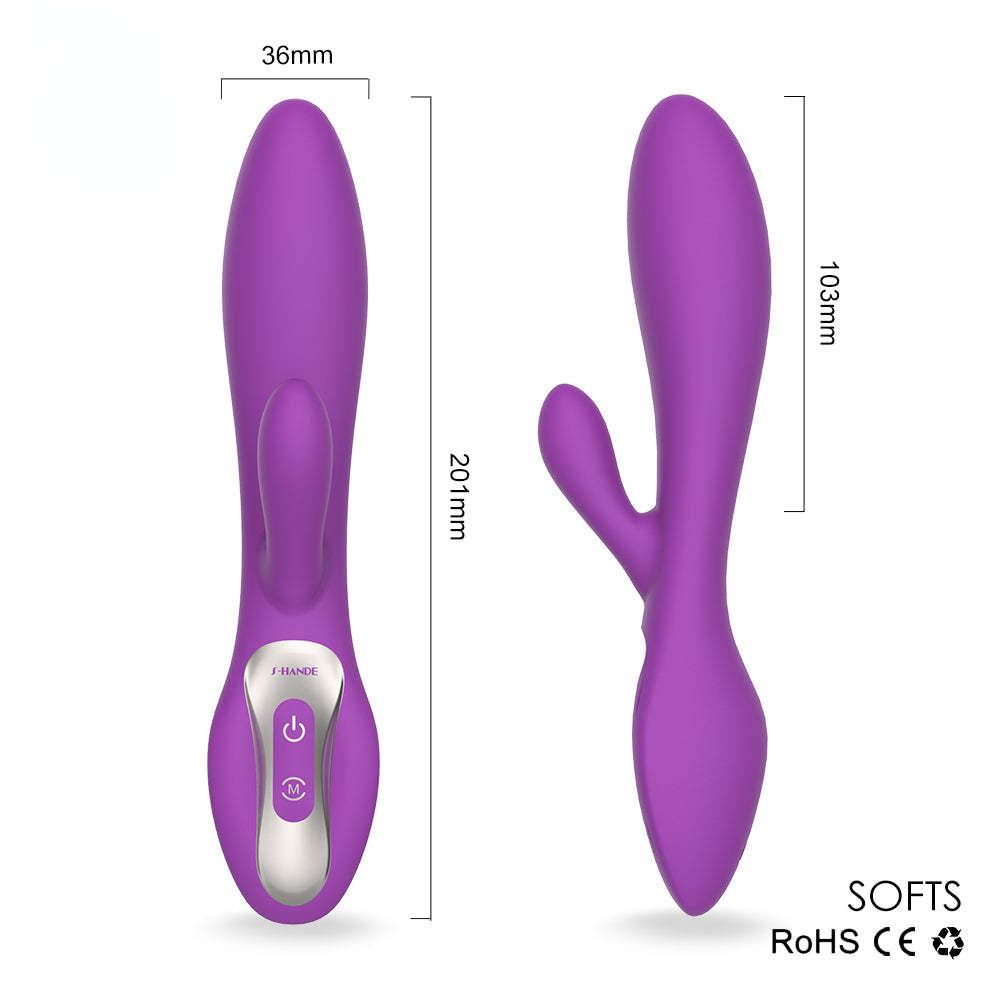 S004 New Product Double Motor 9 Vibration Modes Women Vagina Stimulate G Spot Sex Toy  Rabbit Viibrator