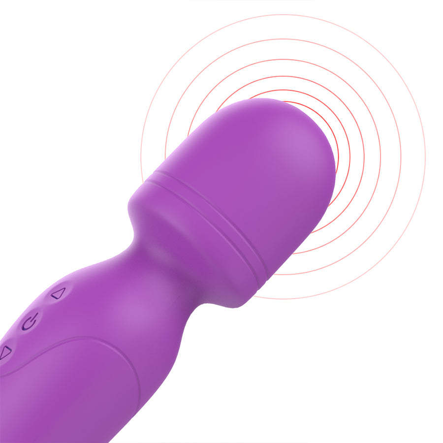 S197  erotic rechargeable japanese waterproof av sex wand heated g spot clitoris stimulation wand massager vibrator for women