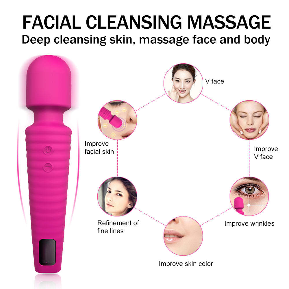 S042 Star Massager  Factory direct supply rechargeable cordless body massage vibrator for women powerful personal handheld wand massager