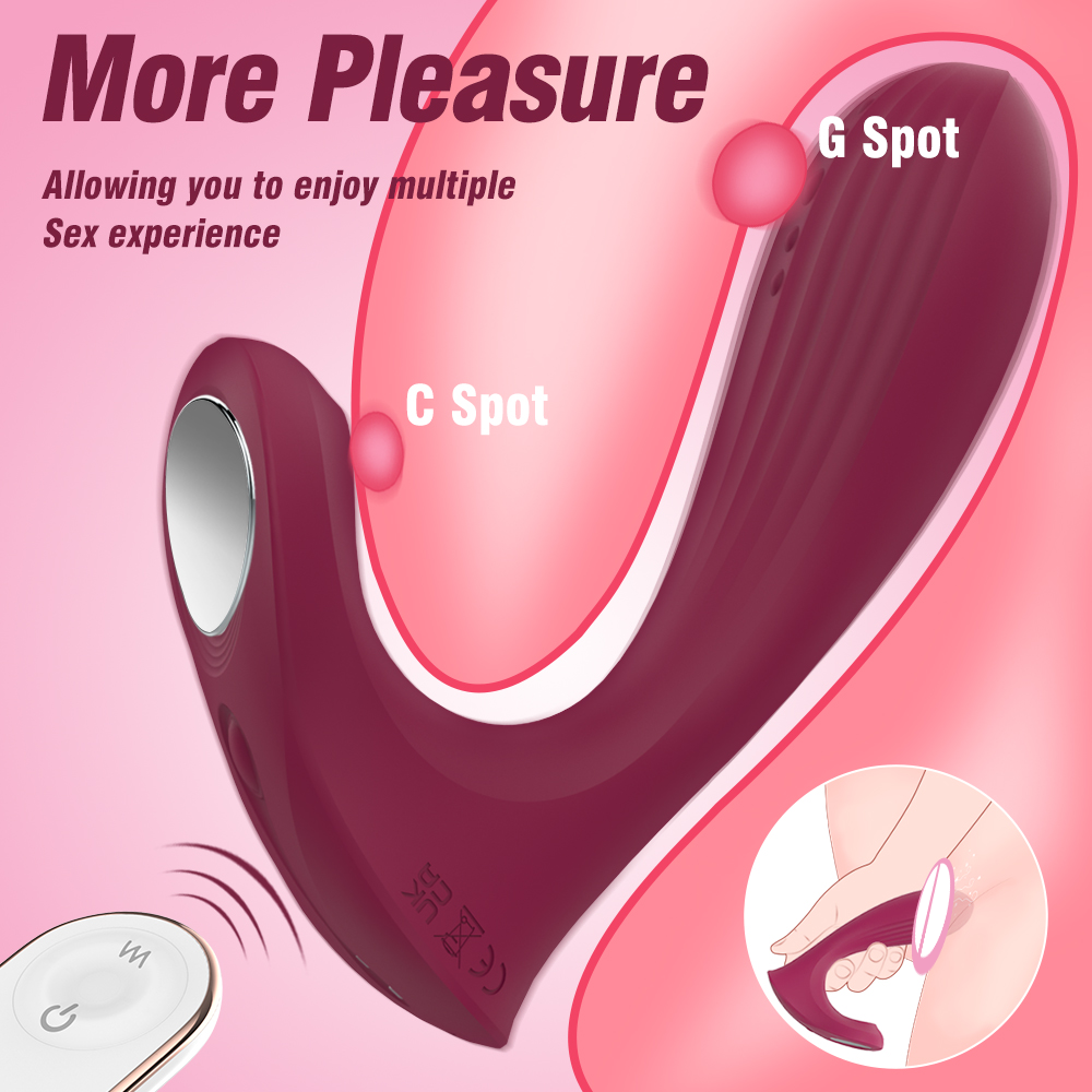 S368-2 2 IN 1 Remote control Wearable Butterfly Vibrating Panties G P Spot Clitoris Stimulation l Sex Toys For Women