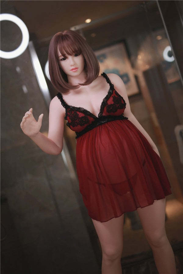 JYDOLL 160cm Elena Live Sized Sex Dolls Fair Skin Pregnant Sex Doll