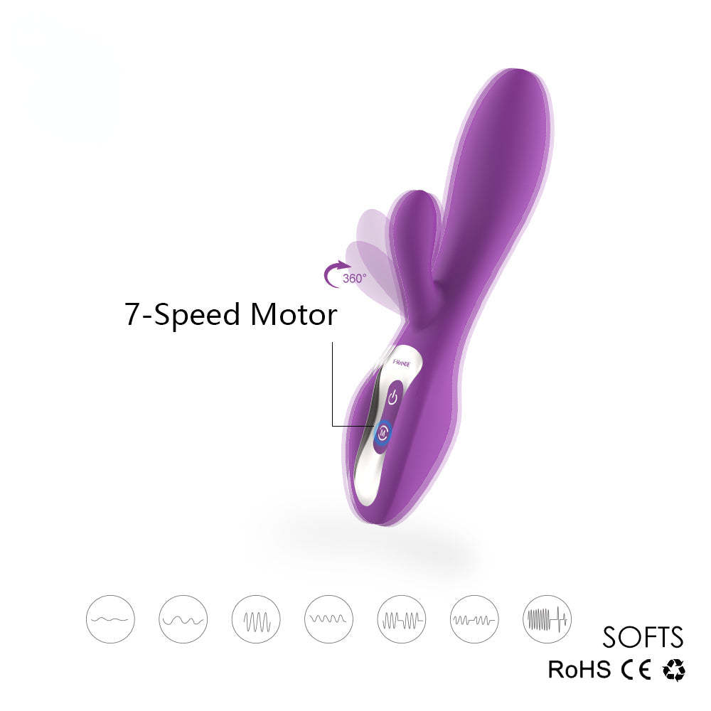 S004 New Product Double Motor 9 Vibration Modes Women Vagina Stimulate G Spot Sex Toy  Rabbit Viibrator