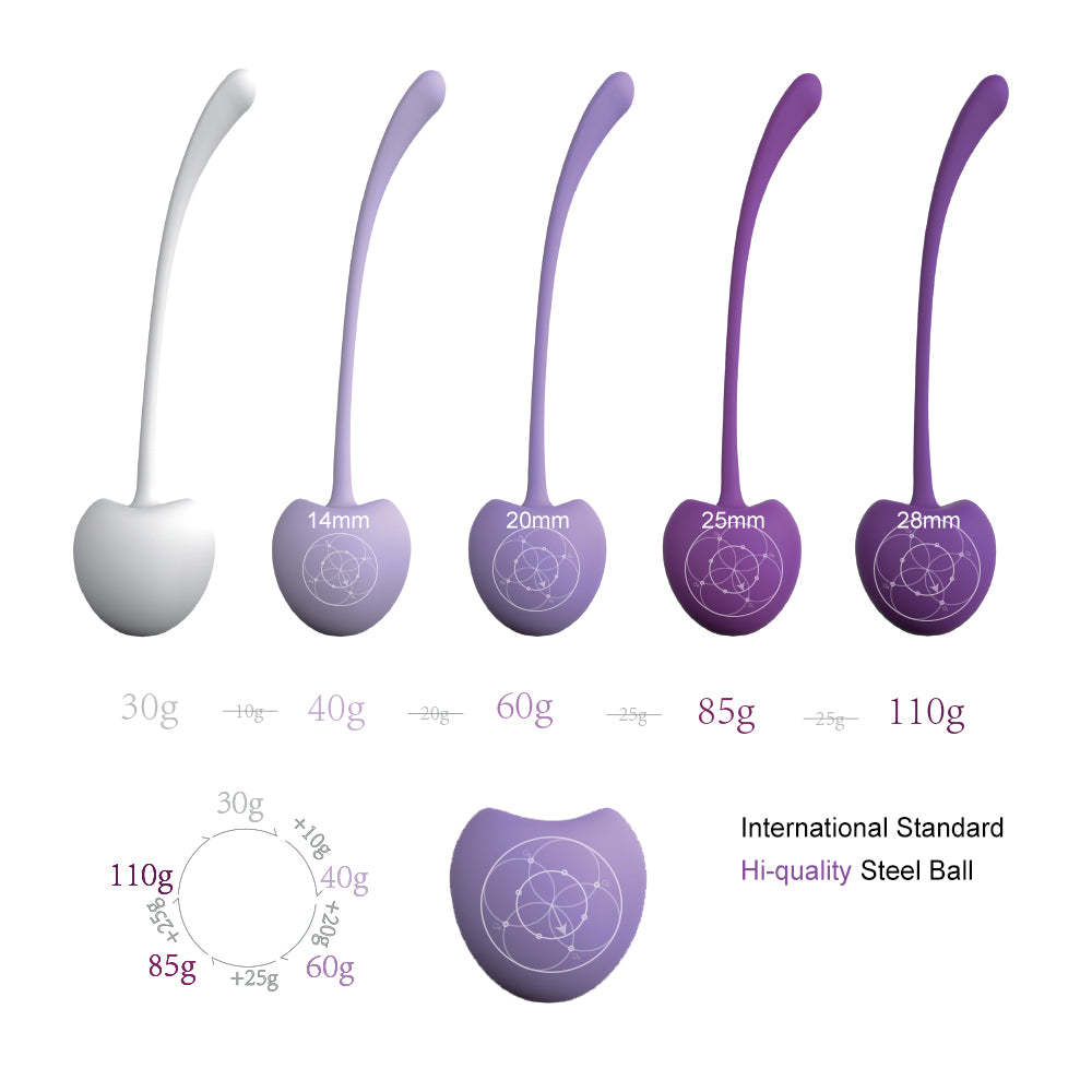 S011 Soft silicone Pelvic floor exerciser kegel balls vaginal tightening silicone kegel balls