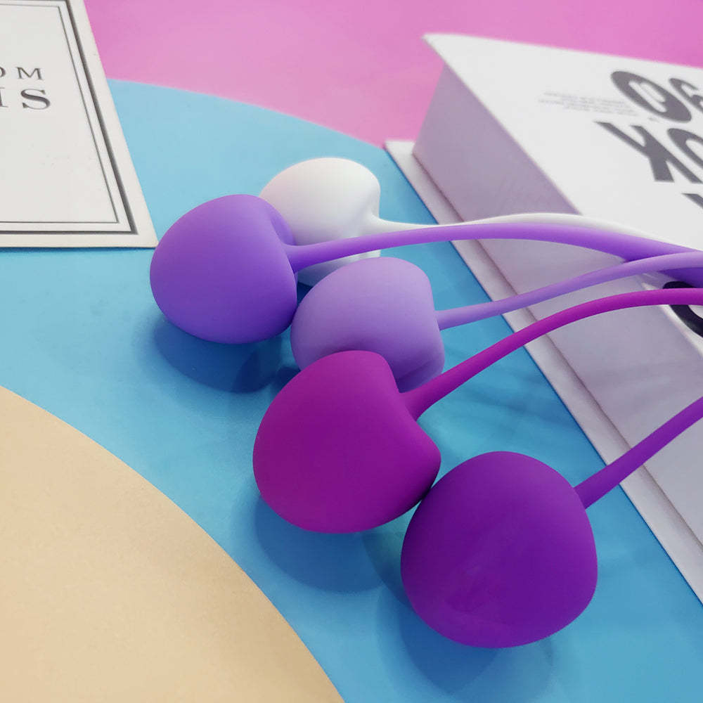 S011 Soft silicone Pelvic floor exerciser kegel balls vaginal tightening silicone kegel balls