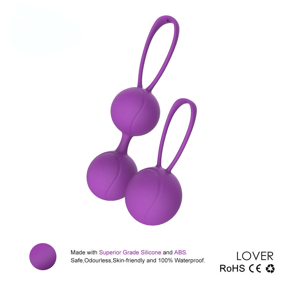 S015 Hot selling kegel exercise weight, set of 2 geisha balls silicone ben wa balls