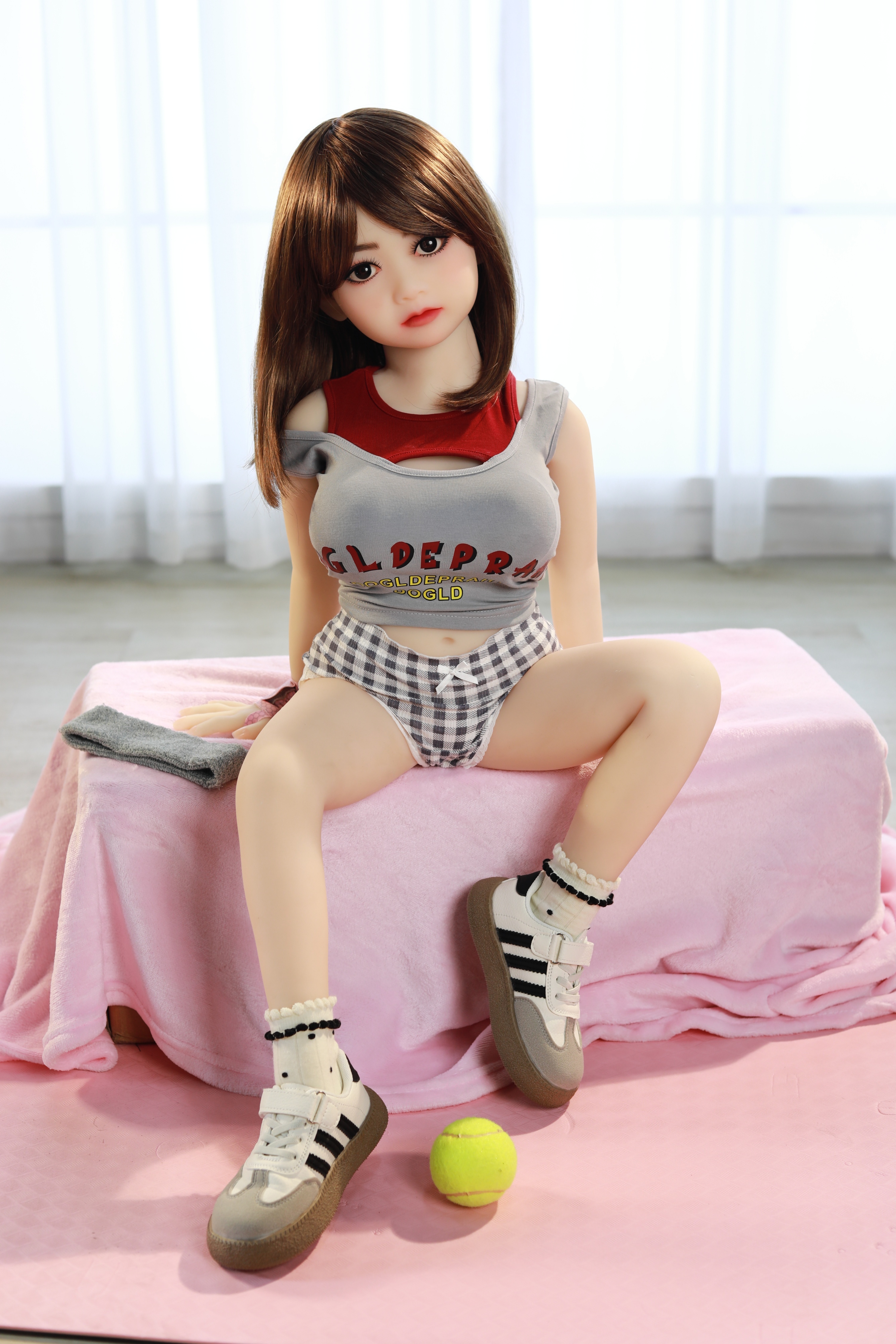 US Instock 100cm Normal Breast Realistic Sex Doll Mini TPE Lovely Young Girl Beautiful Sexy Sex Doll