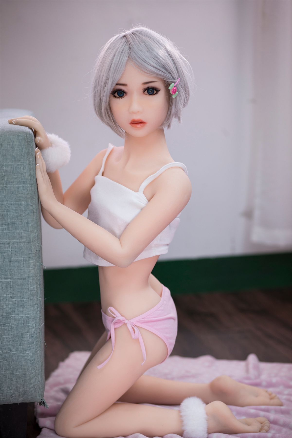 US Instock 100cm Rosemarie Flat Chest Realistic Sex Doll Mini TPE Lovely Young Girl Beautiful Sexy Sex Doll