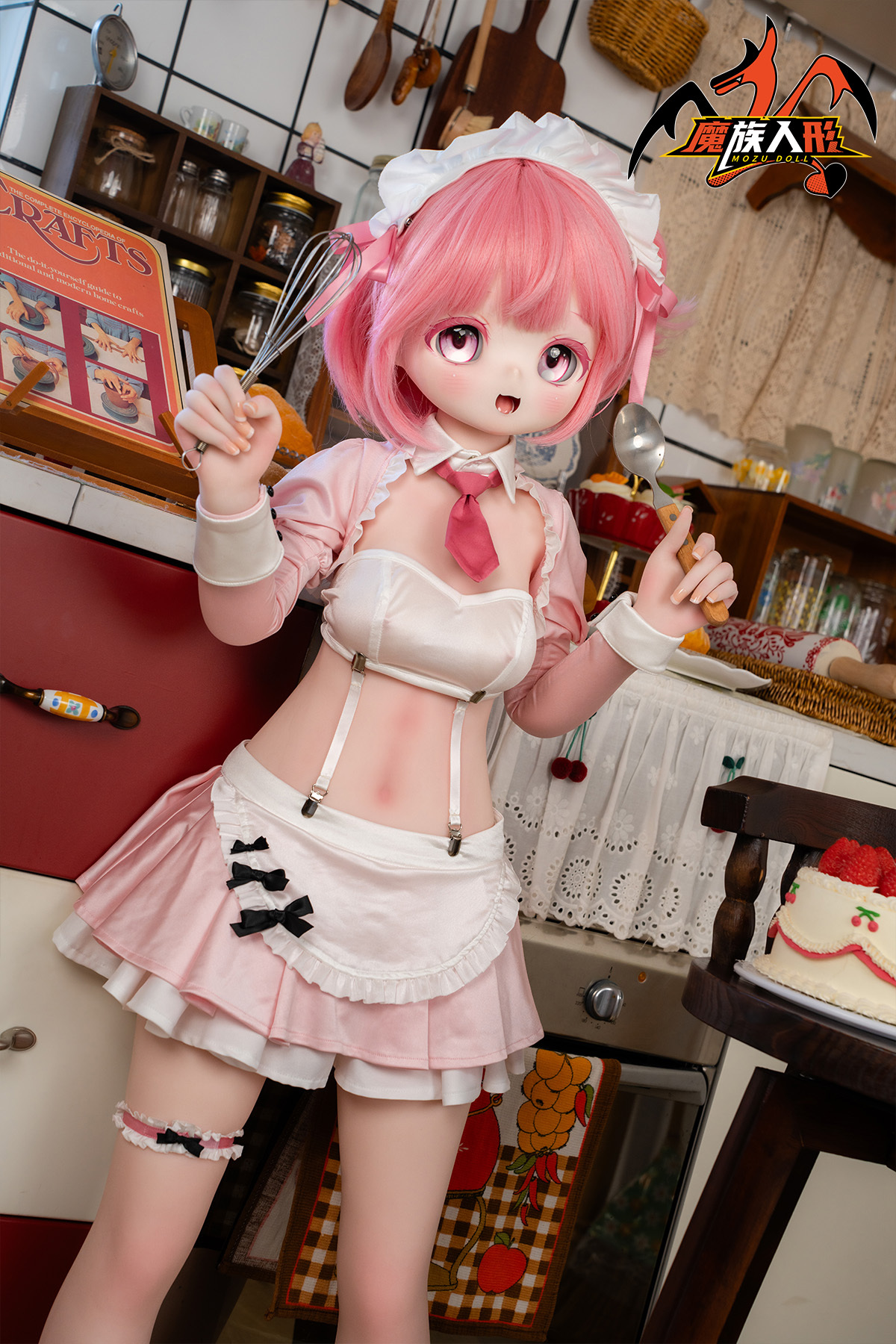 Mozu 130cm Strawberry - SSR Grade Mini Lovely Young Loli Girl Premium Silicone Sex Doll for Ultimate Companionship