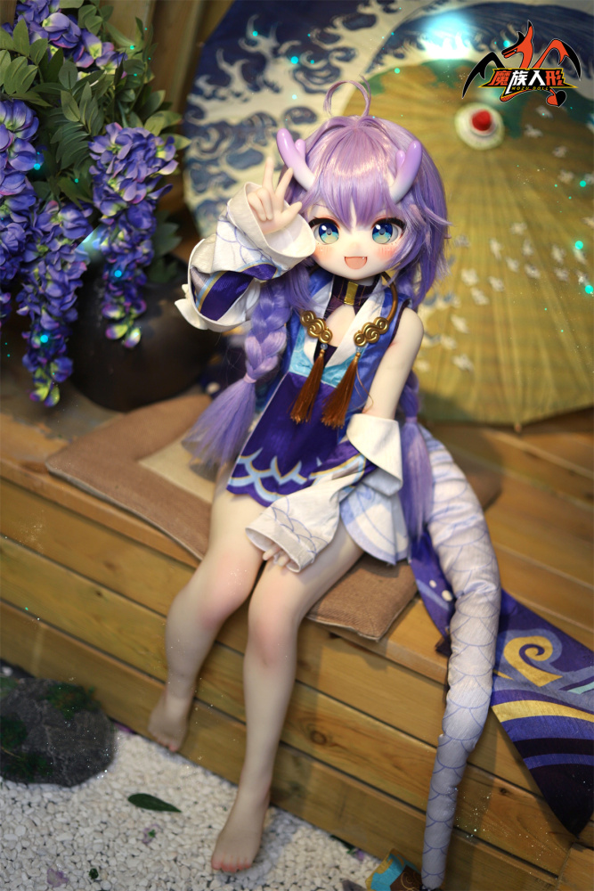 Mozu 85cm White Dragon Mini Lovely Young Loli Girl Premium Silicone Sex Doll for Ultimate Companionship