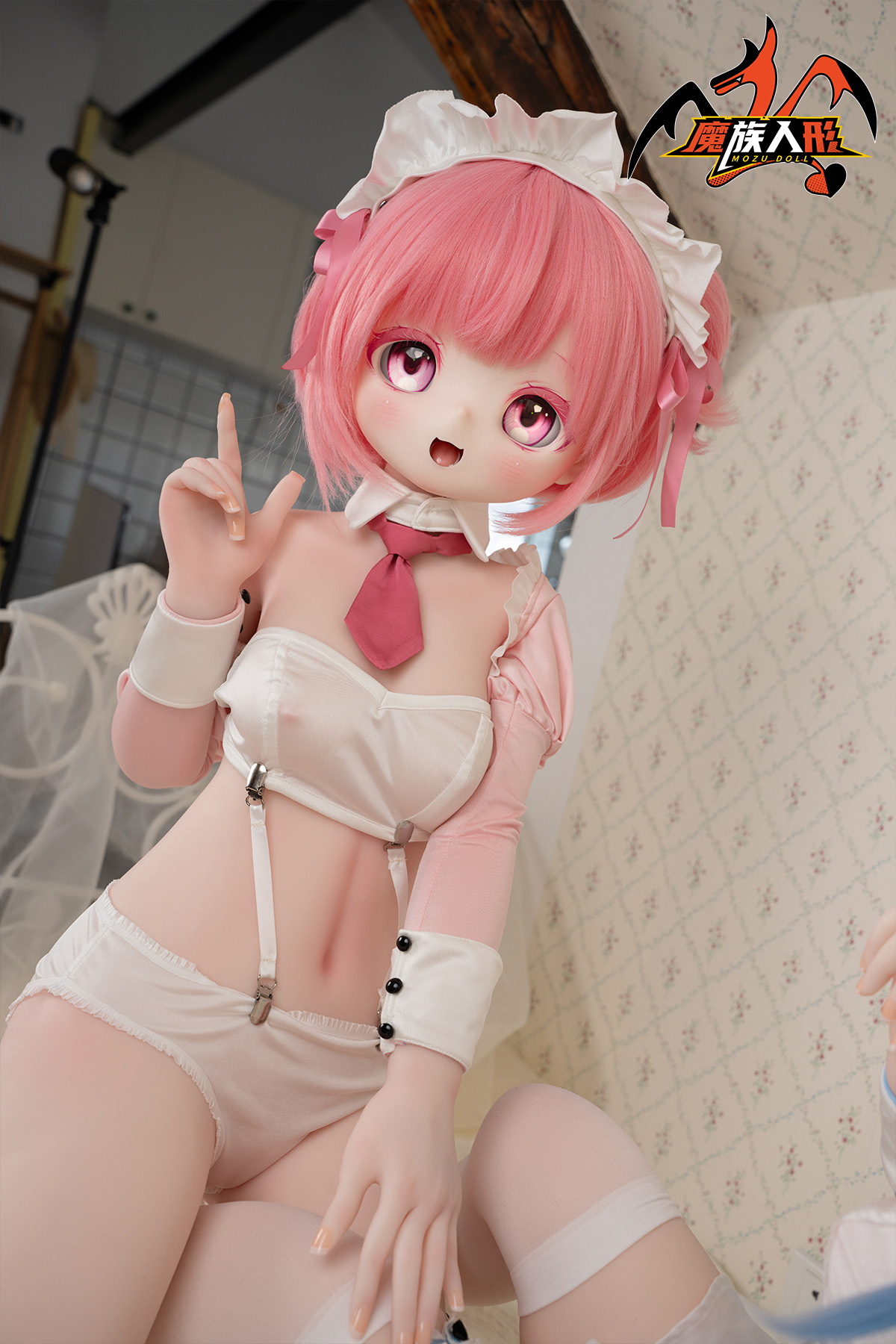 Mozu 130cm Strawberry - SSR Grade Mini Lovely Young Loli Girl Premium Silicone Sex Doll for Ultimate Companionship