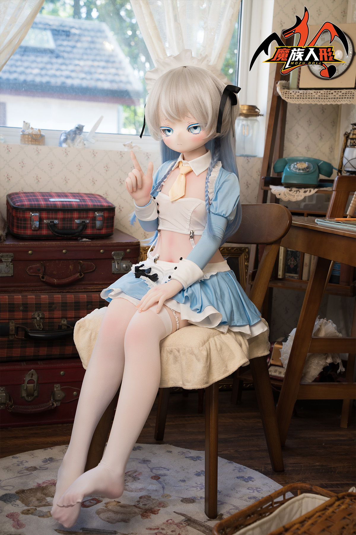 Mozu 130cm Blueberry - SSR Grade Mini Lovely Young Loli Girl Premium Silicone Sex Doll for Ultimate Companionship