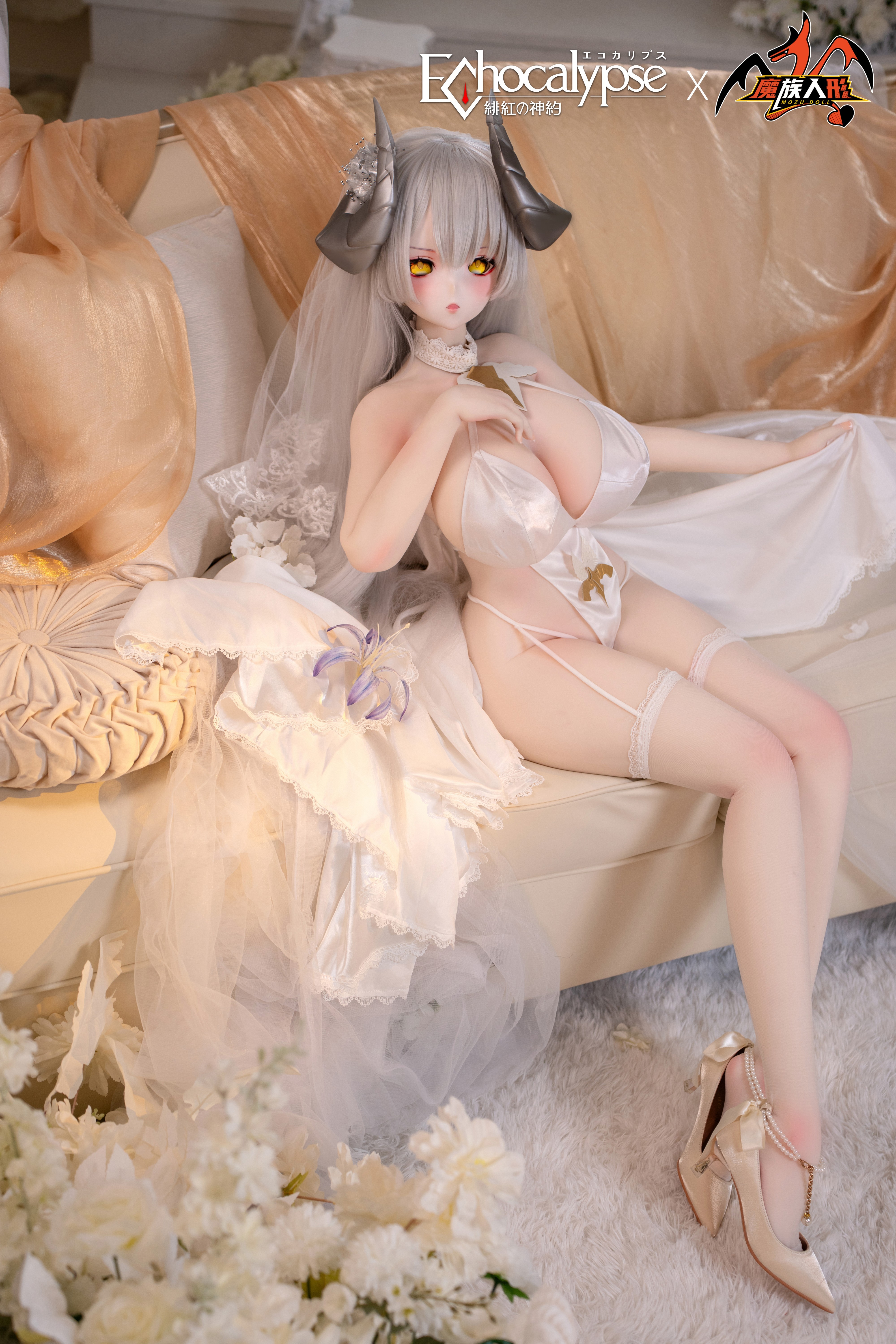Mozu 150cm The Witch Lilisi - UR Grade Huge Breast Echocalypse Anime series articulated dolls made of silicone in a 1:1 scale Jelly boobs