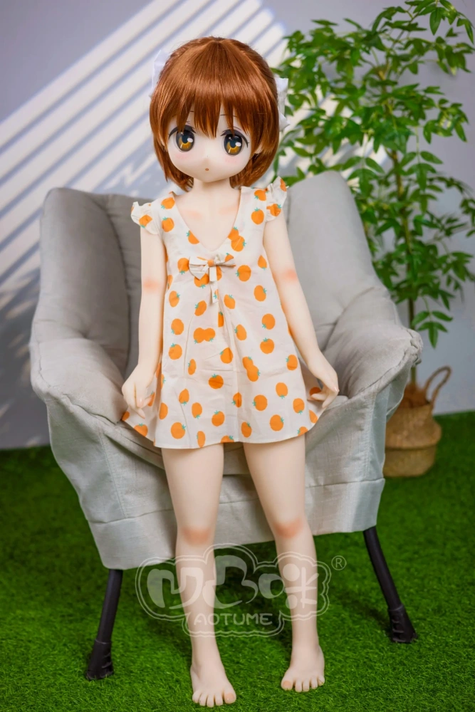 Aotume-105cm Full TPE sex doll AA-cup #118 head Cosplay kawaii Mini Sex Doll