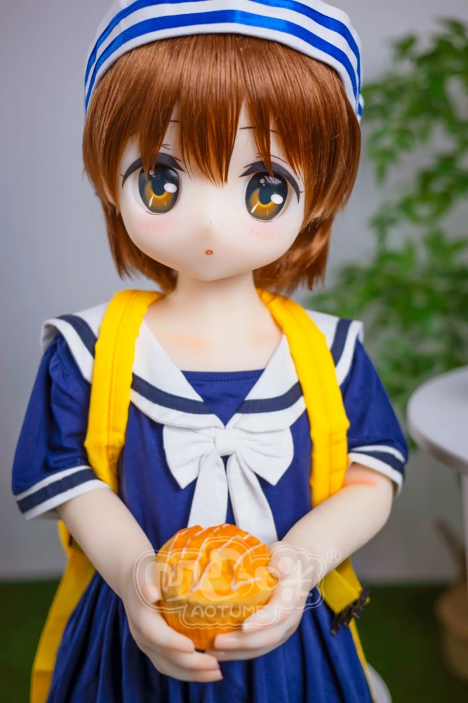 Aotume-105cm Full TPE sex doll AA-cup #118 head Cosplay kawaii Mini Sex Doll