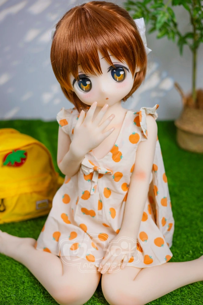 Aotume-105cm Full TPE sex doll AA-cup #118 head Cosplay kawaii Mini Sex Doll