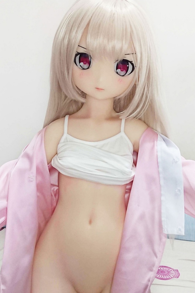 Aotume-135cm 4.4ft AA Cup Fat Mini sex doll Cartoon Anime Super Realistic Silicone Sex Doll Head #11