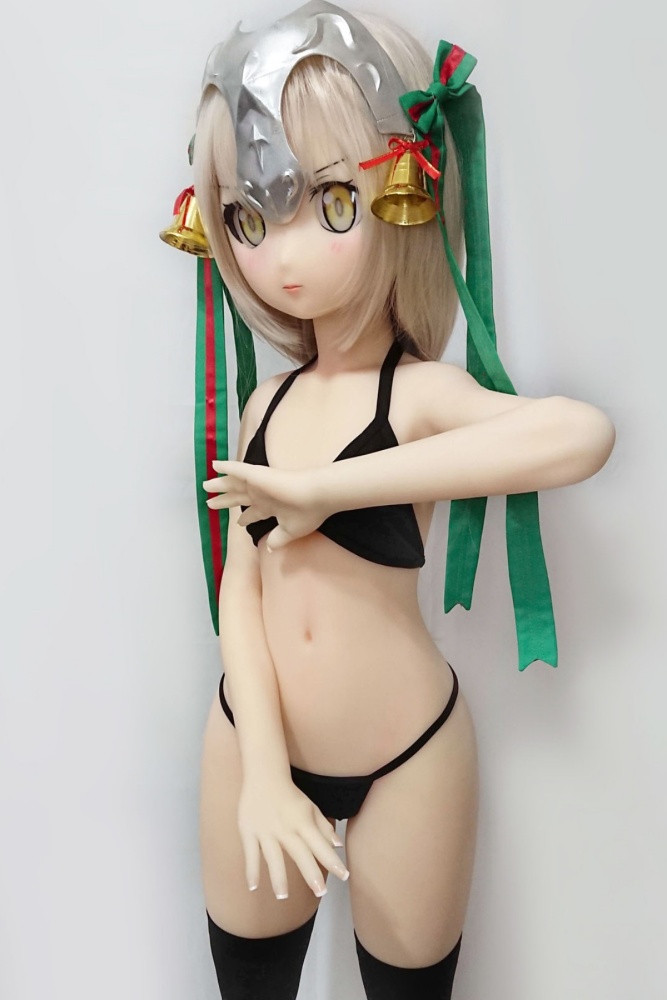 Aotume-135cm 4.4ft AA Cup Fat Mini sex doll Cartoon Anime Super Realistic Silicone Sex Doll Head #11