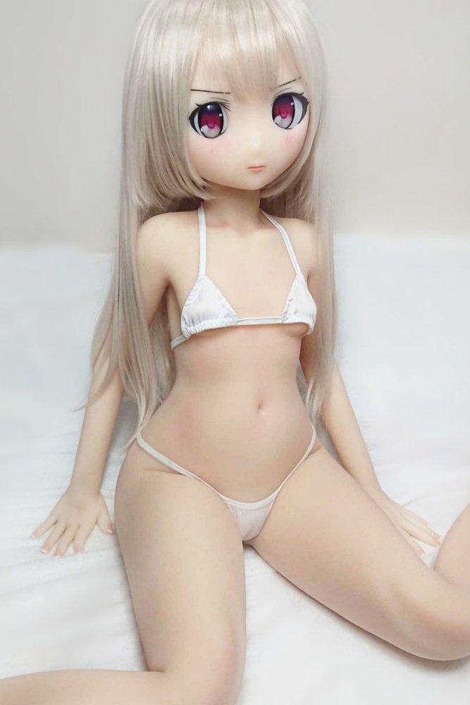 Aotume-135cm 4.4ft AA Cup Fat Mini sex doll Cartoon Anime Super Realistic Silicone Sex Doll Head #11