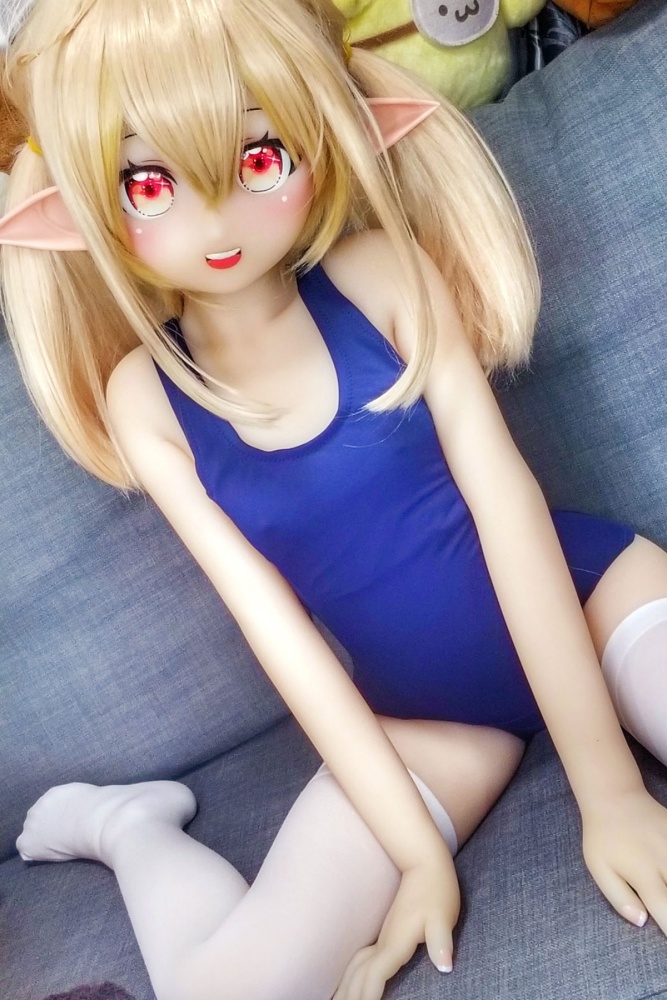 Aotume-135cm 4.4ft Head #26 AA Cup Slim Body Mini sex doll Cartoon Anime Super Realistic Silicone Sex Doll